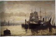 unknow artist, Seascape, boats, ships and warships. 122